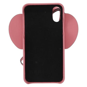 LOEWE iPhone Case Leather Pink Auth bs31447 - 0