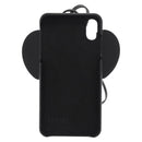 LOEWE iPhone Case Leather Black Auth bs31448-2
