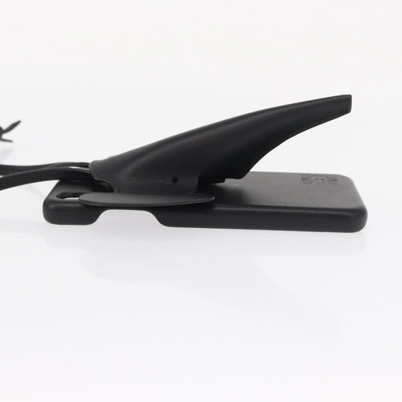 LOEWE iPhone Case Leather Black Auth bs31448