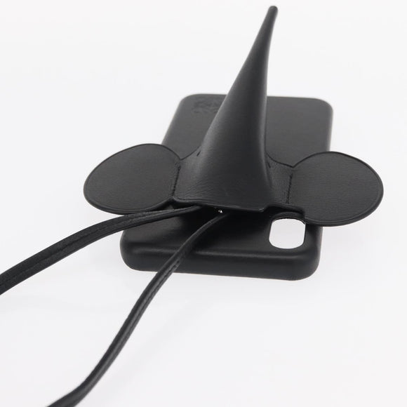 LOEWE iPhone Case Leather Black Auth bs31448