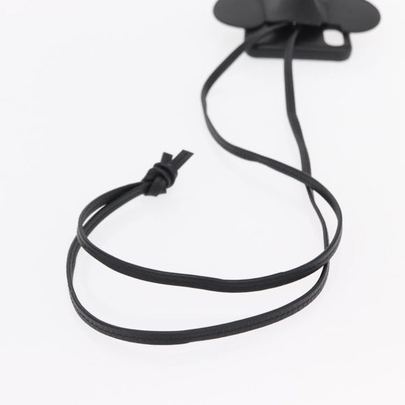 LOEWE iPhone Case Leather Black Auth bs31448