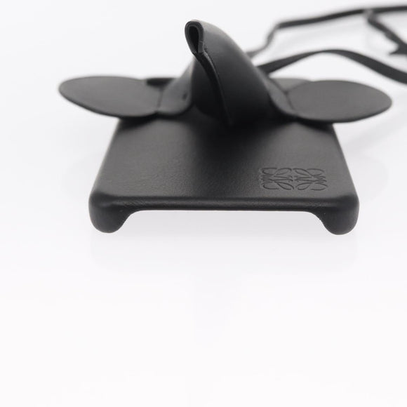 LOEWE iPhone Case Leather Black Auth bs31448