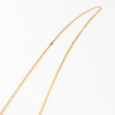 CHANEL Mini Matelasse Chain Pouch Cotton Navy Gold CC Auth bs31449-8
