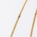 CHANEL Mini Matelasse Chain Pouch Cotton Navy Gold CC Auth bs31449-9