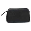 CHANEL Pouch Caviar Skin Black Gold CC Auth bs31451-3