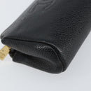 CHANEL Pouch Caviar Skin Black Gold CC Auth bs31451-9