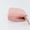 CHANEL COCO Mark Pouch Caviar Skin Pink Gold CC Auth bs31452-4