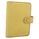 CHANEL Agenda Day Planner Cover Caviar Skin Yellow Gold CC Auth bs31454-1