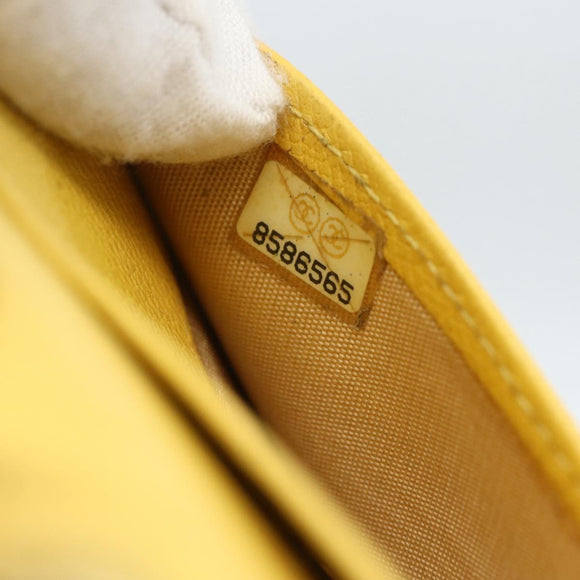 CHANEL Agenda Day Planner Cover Caviar Skin Yellow Gold CC Auth bs31454