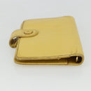CHANEL Agenda Day Planner Cover Caviar Skin Yellow Gold CC Auth bs31454-6