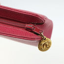 CHANEL Pouch Caviar Skin Pink Gold CC Auth bs31455-12