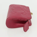 CHANEL Pouch Caviar Skin Pink Gold CC Auth bs31455-5