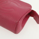 CHANEL Pouch Caviar Skin Pink Gold CC Auth bs31455-8