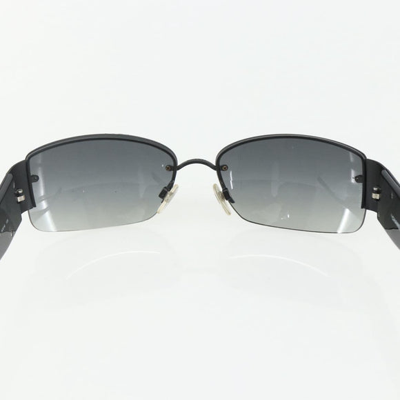 CHANEL Sunglasses plastic Black CC Auth bs31456