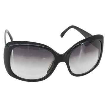 CHANEL Sunglasses plastic Black CC Auth bs31457