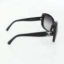 CHANEL Sunglasses plastic Black CC Auth bs31457-4