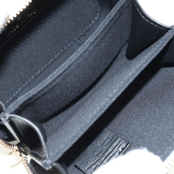 CHANEL Matelasse Chain Shoulder Bag Lamb Skin White Gold CC Auth bs31458SAV