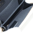 CHANEL Matelasse Chain Shoulder Bag Lamb Skin White Gold CC Auth bs31458SAV-21