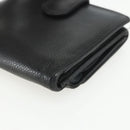 CHANEL Bifold Wallet Caviar Skin Black Gold CC Auth bs31459-15