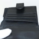 CHANEL Bifold Wallet Caviar Skin Black Gold CC Auth bs31459-17