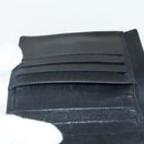 CHANEL Bifold Wallet Caviar Skin Black Gold CC Auth bs31459-18