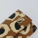 GUCCI Key Case Leather Brown Gold 354499 Auth bs31463-12