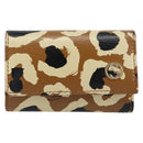 GUCCI Key Case Leather Brown Gold 354499 Auth bs31463-2