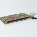 GUCCI GG Supreme Snake Coin Purse PVC Beige Silver Auth bs31464-6