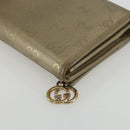 GUCCI GG implementation Long Wallet PVC Gold 224262 Auth bs31465-15