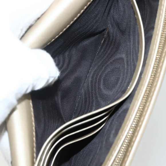 GUCCI GG implementation Long Wallet PVC Gold 224262 Auth bs31465