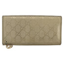 GUCCI GG implementation Long Wallet PVC Gold 224262 Auth bs31465-13