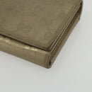 GUCCI GG implementation Long Wallet PVC Gold 224262 Auth bs31465-7