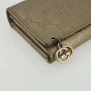 GUCCI GG implementation Long Wallet PVC Gold 224262 Auth bs31465-14