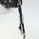 Jimmy Choo Studs Long Wallet Leather Black Silver Auth bs31467-8