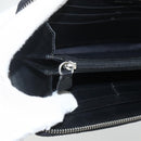 Jimmy Choo Studs Long Wallet Leather Black Silver Auth bs31467-10