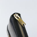 SAINT LAURENT Long Wallet Leather Black Gold Auth bs31468-12
