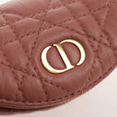 Christian Dior Canage Pouch Lamb Skin Pink Gold Auth bs31470SAV-12