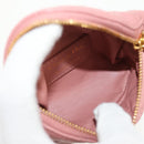 Christian Dior Canage Pouch Lamb Skin Pink Gold Auth bs31470SAV-15