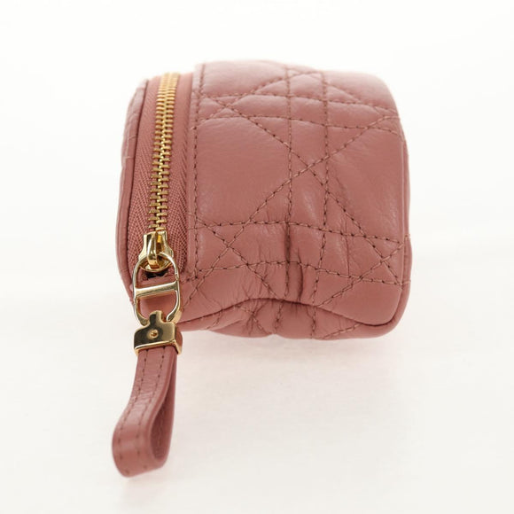 Christian Dior Canage Buideltas Lamshuid Roze Goud Auth bs31470SAV