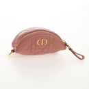 Christian Dior Canage Pouch Lamb Skin Pink Gold Auth bs31470SAV-6