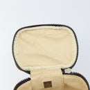 FENDI Zucca Canvas Pouch Pouch Black Brown Auth bs31471-15