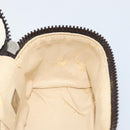 FENDI Zucca Canvas Pouch Pouch Black Brown Auth bs31471-18