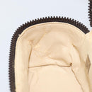 FENDI Zucca Canvas Pouch Pouch Black Brown Auth bs31471-19