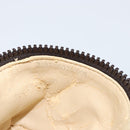 FENDI Zucca Canvas Pouch Pouch Black Brown Auth bs31471-20