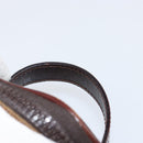 FENDI Zucca Canvas Pouch Pouch Black Brown Auth bs31471-8