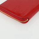 BALENCIAGA Long Wallet Enamel Red 553884 Auth bs31472-16