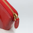 BALENCIAGA Long Wallet Enamel Red 553884 Auth bs31472-8