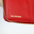 BALENCIAGA Long Wallet Enamel Red 553884 Auth bs31472-17