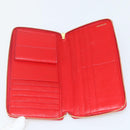 BALENCIAGA Long Wallet Enamel Red 553884 Auth bs31472-9
