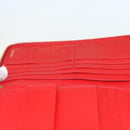 BALENCIAGA Long Wallet Enamel Red 553884 Auth bs31472-20